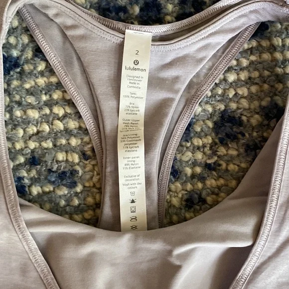 Lululemon Tank with built in bra - Picture 2 of 11